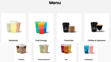 Black Rock Coffee Menu